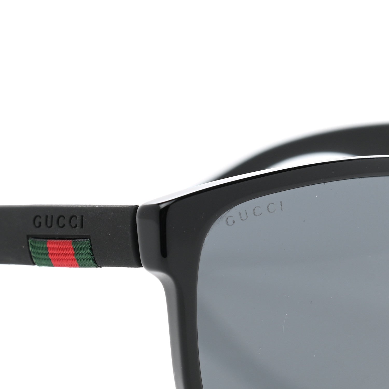 Gucci Web Square Frame GG0010S Sunglasses Black 7 of 8