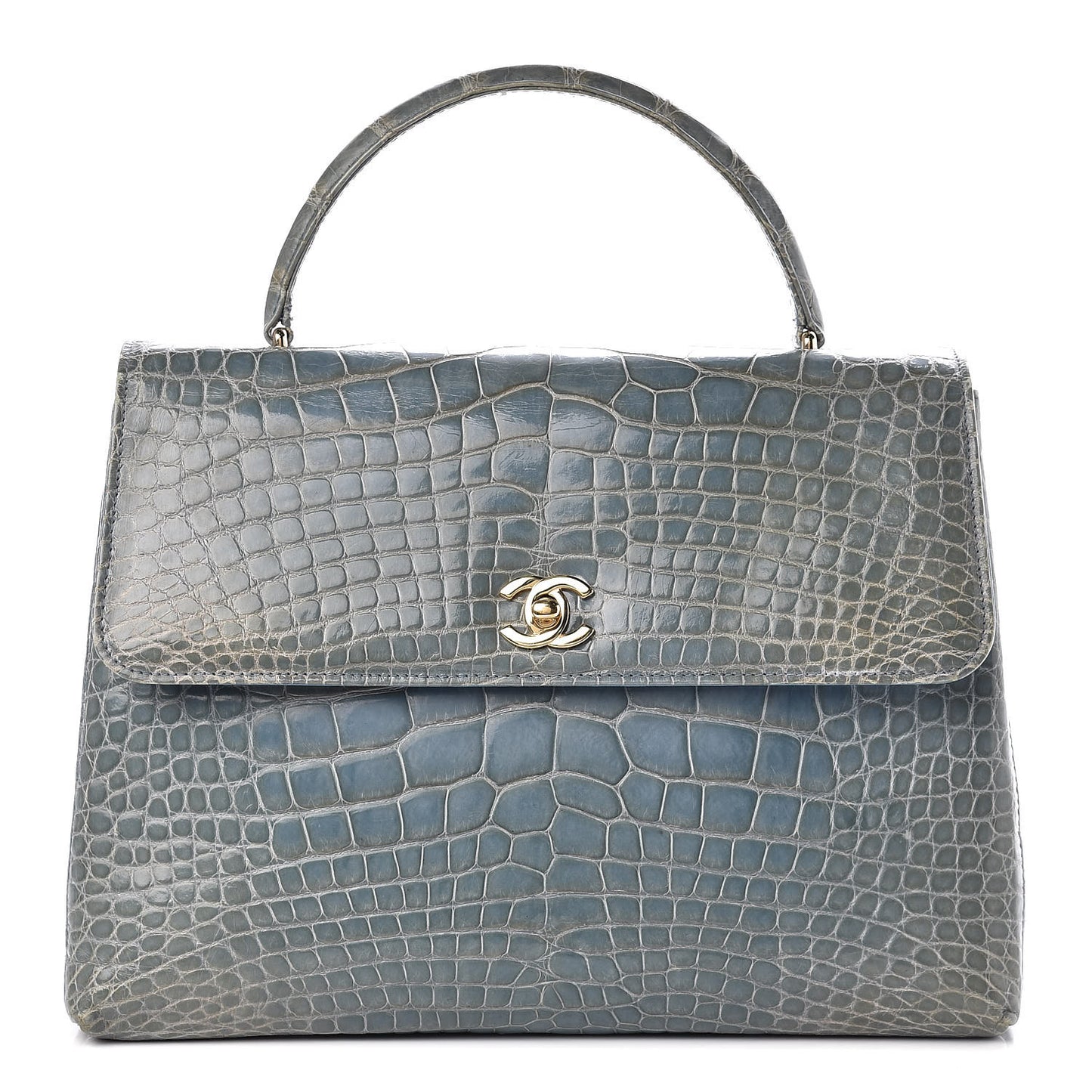 Alligator Jumbo Kelly Flap Blue