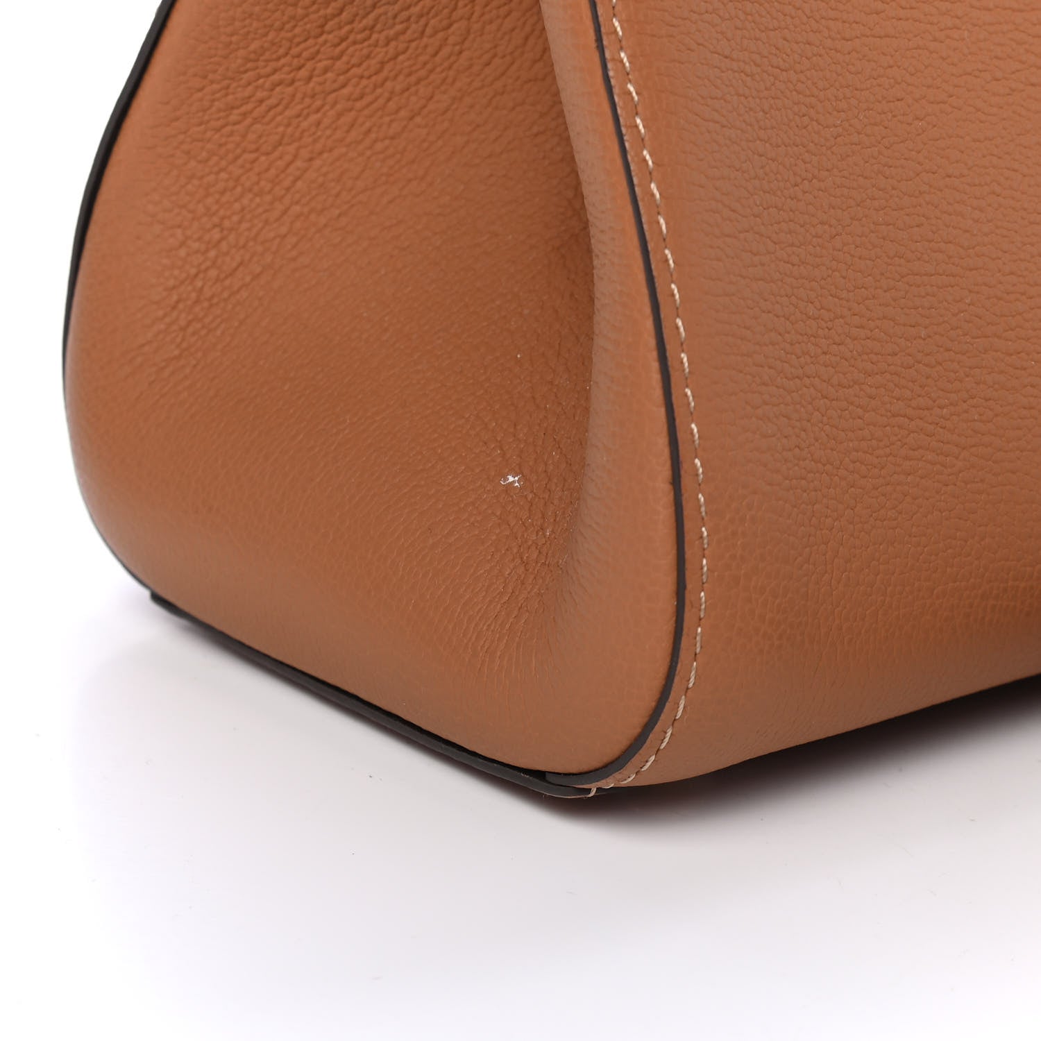 Delvaux Grained Calfskin Mini Brillant Satchel Natural 10 of 10
