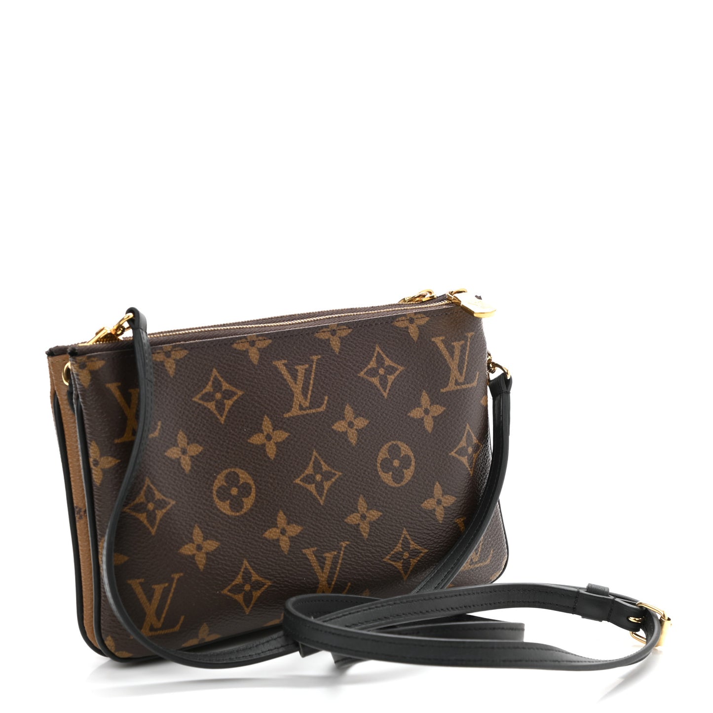 Reverse Monogram Giant Double Zip Pochette