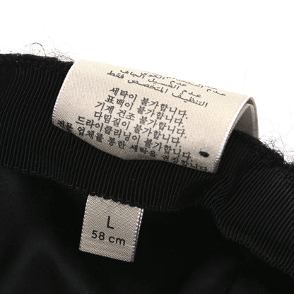 Gucci Mohair GG Lauren Baseball Hat L Black 8 of 8