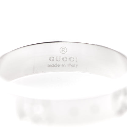 Gucci 18K White Gold 4mm Icon Thin Band Ring 50 5.25 6 of 6