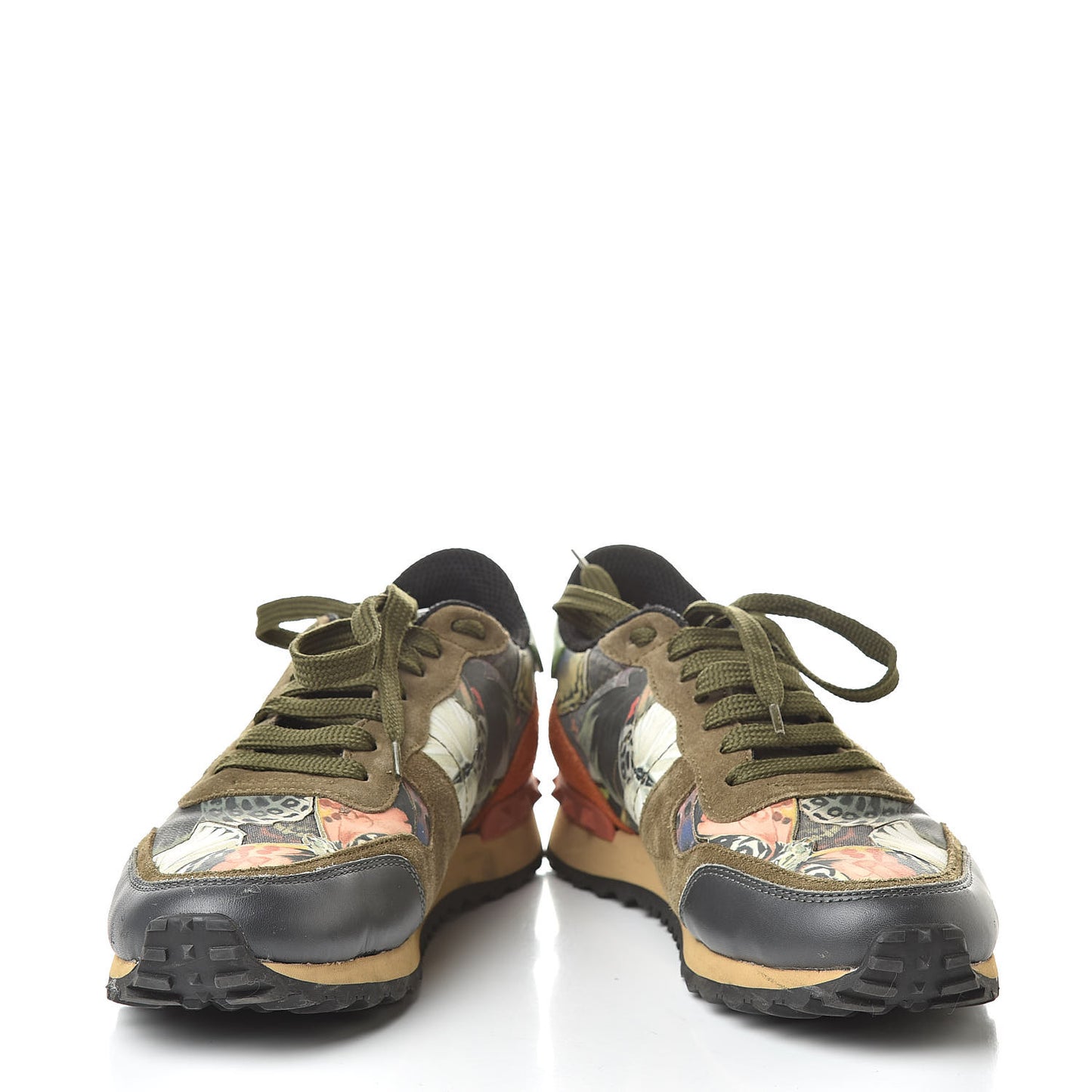 Nappa Fabric Suede Camubutterfly Womens Rockrunner Sneakers 38 Multicolor