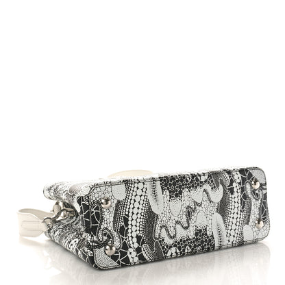 Louis Vuitton LV X YK Taurillon Psychedelic Capucines MM Black White 4 of 11