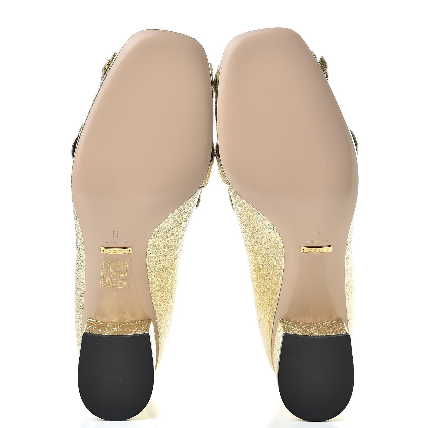 Gucci Galassia GG Marmont Fringe 50mm Loafer Pumps 41 Platino 5 of 8