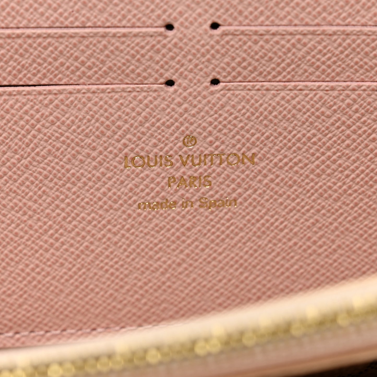 Damier Azur Clemence Wallet Rose Ballerine