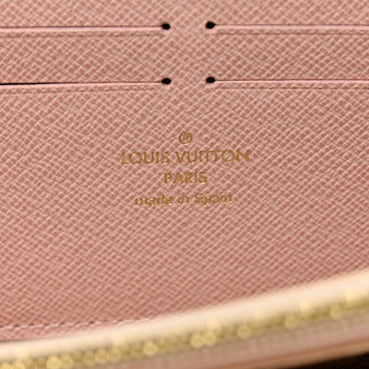 Louis Vuitton Damier Azur Clemence Wallet Rose Ballerine 6 of 7