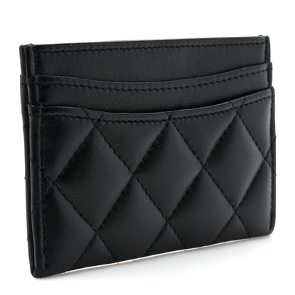 Chanel Lambskin Quilted Card Holder So Black 3 of 11
