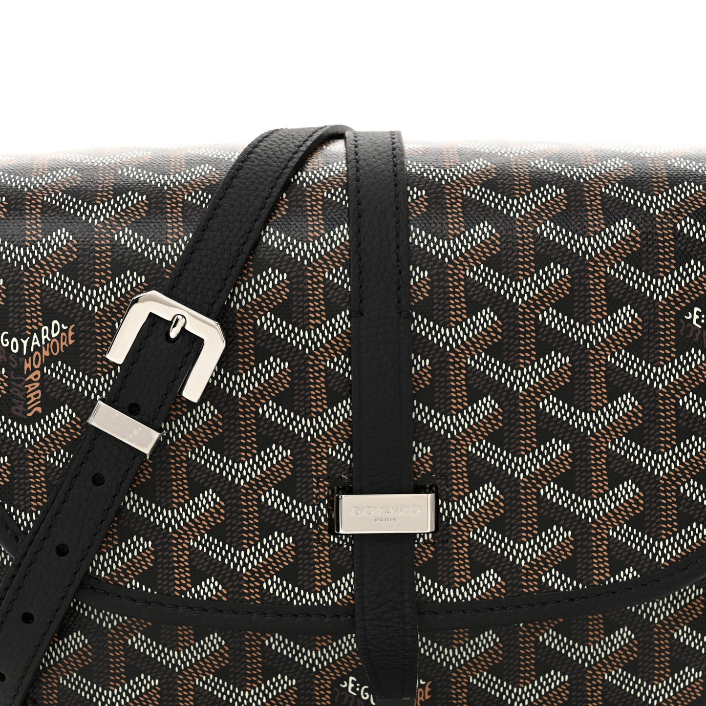 Goyardine Belvedere II PM Messenger Bag Black