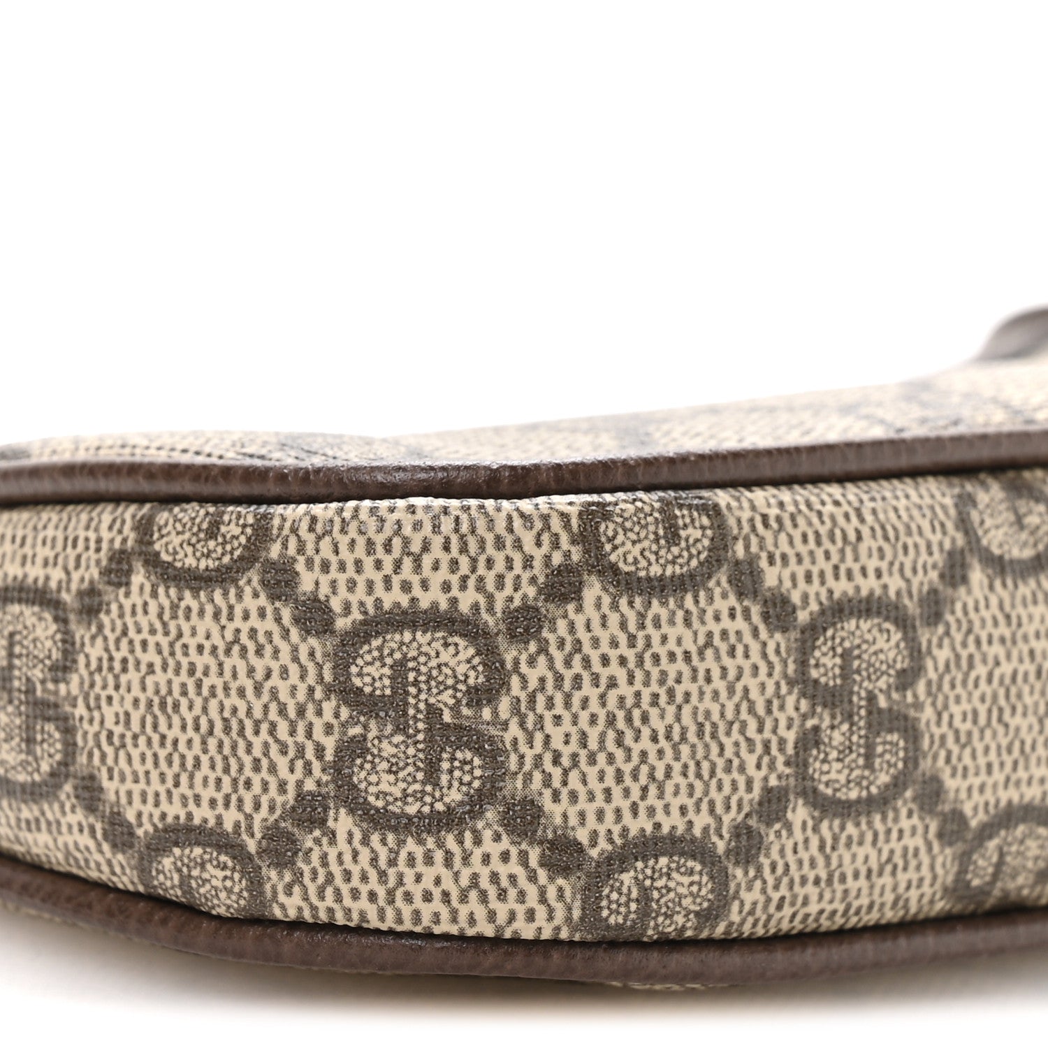 Gucci GG Supreme Monogram Textured Dollar Calfskin Mini Ophidia Chain Bag Beige Ebony 9 of 11