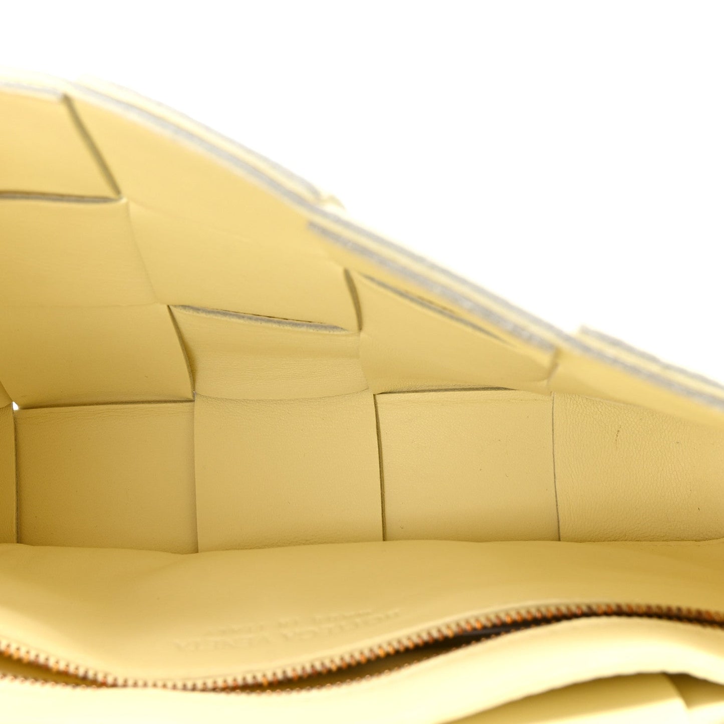 Grained Calfskin Maxi Intrecciato Cassette Crossbody Bag Ice Cream