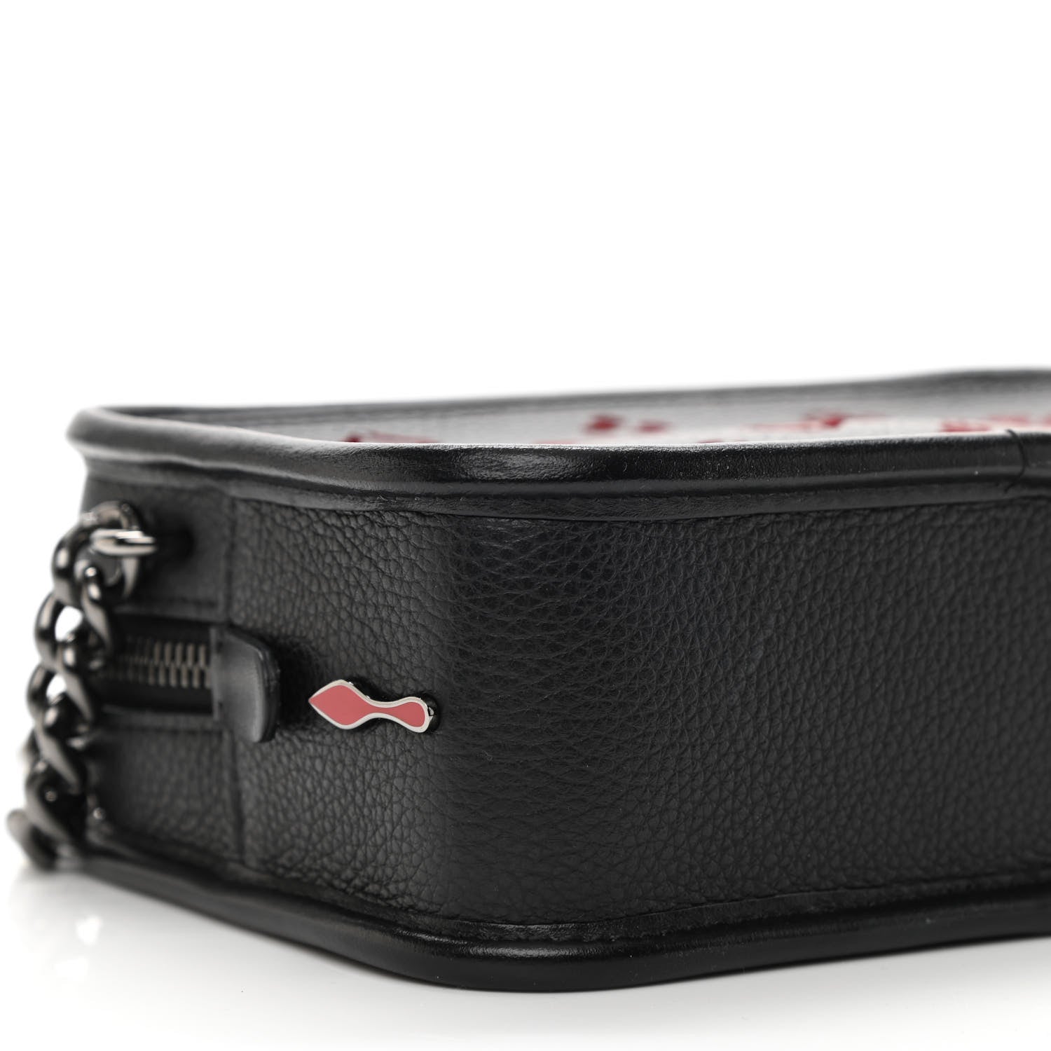 Christian Louboutin Calfskin Small Radioloubi Black 9 of 10