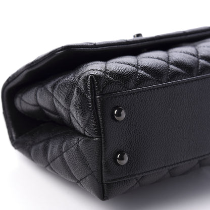 Chanel Caviar Quilted Mini Coco Handle Flap So Black 7 of 12