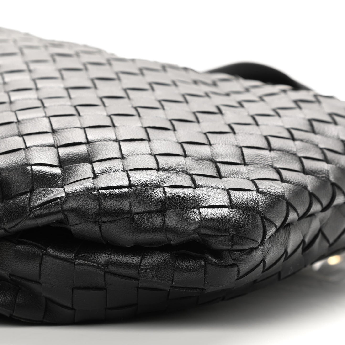 Nappa Intrecciato Small Bulb Black