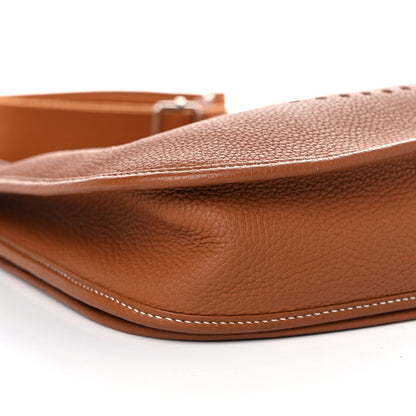 Hermes Taurillon Clemence Evelyne III PM Gold 8 of 11