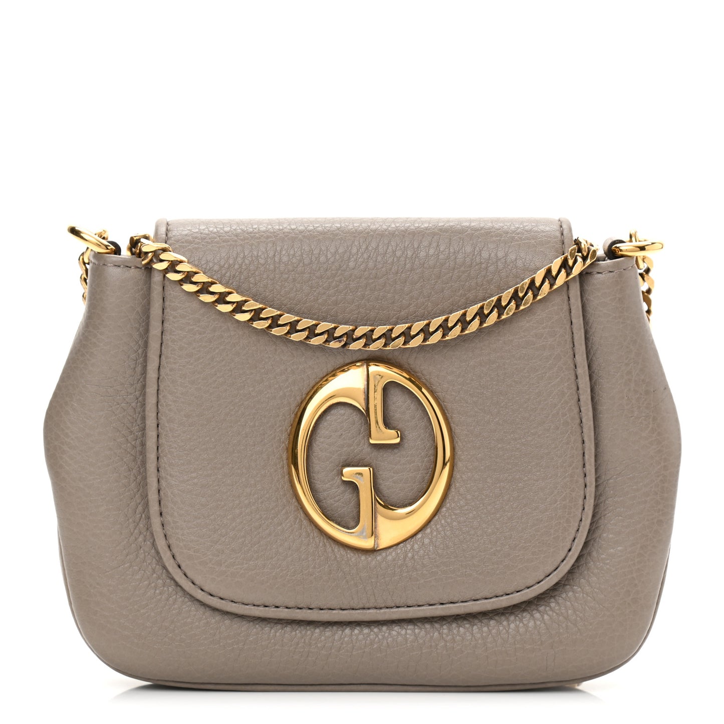 Pebbled Calfskin Small 1973 Chain Shoulder Bag Porcelain Rose