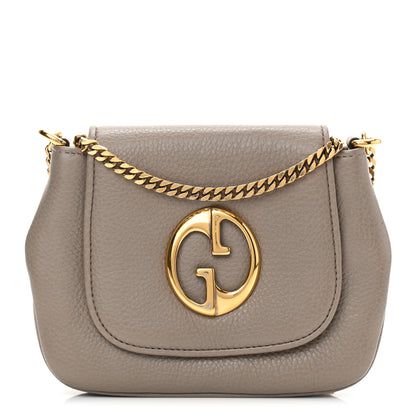 Gucci Pebbled Calfskin Small 1973 Chain Shoulder Bag Porcelain Rose 1 of 8
