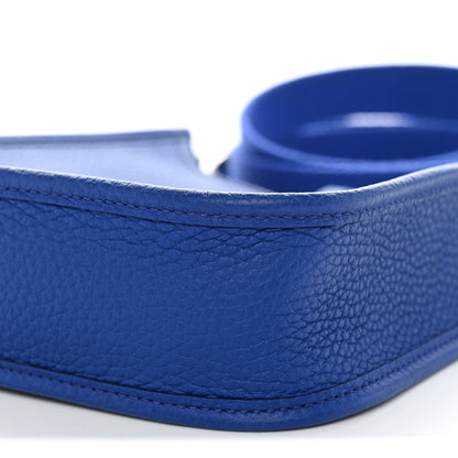 Hermes Taurillon Clemence Evelyne TPM Bleu Hydra 9 of 10