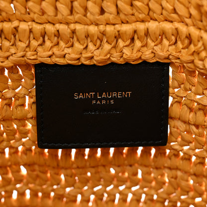 Saint Laurent Raffia Rive Gauche Tote Yellow 6 of 10