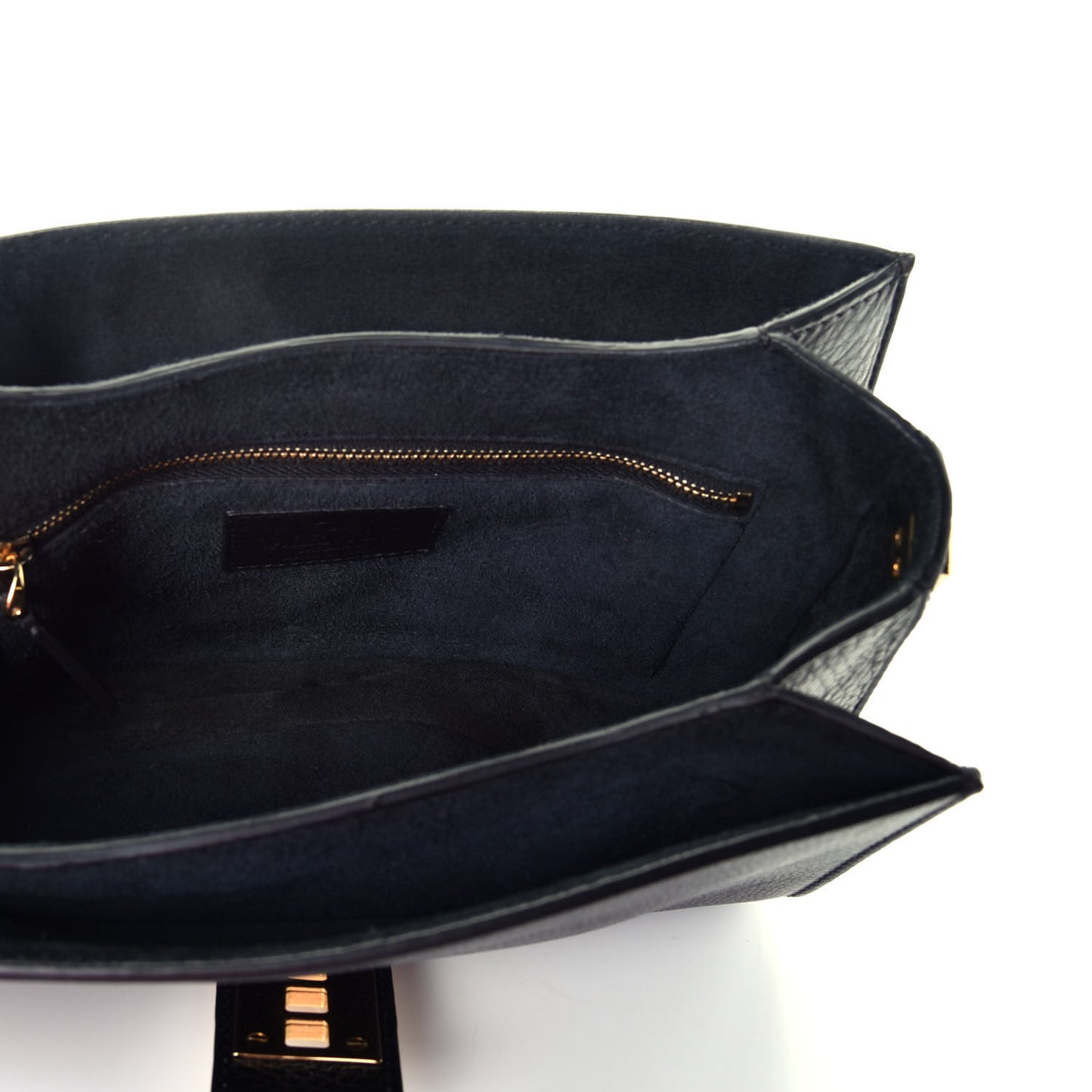 Grained Calfskin B-Rockstud Flap Black