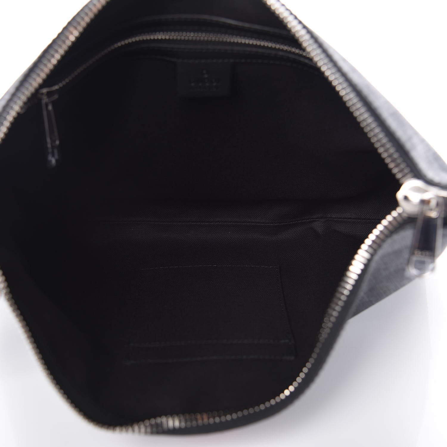 Gucci Soft GG Supreme Monogram Appia Calfskin Web East West Messenger Bag Black Grey 5 of 9