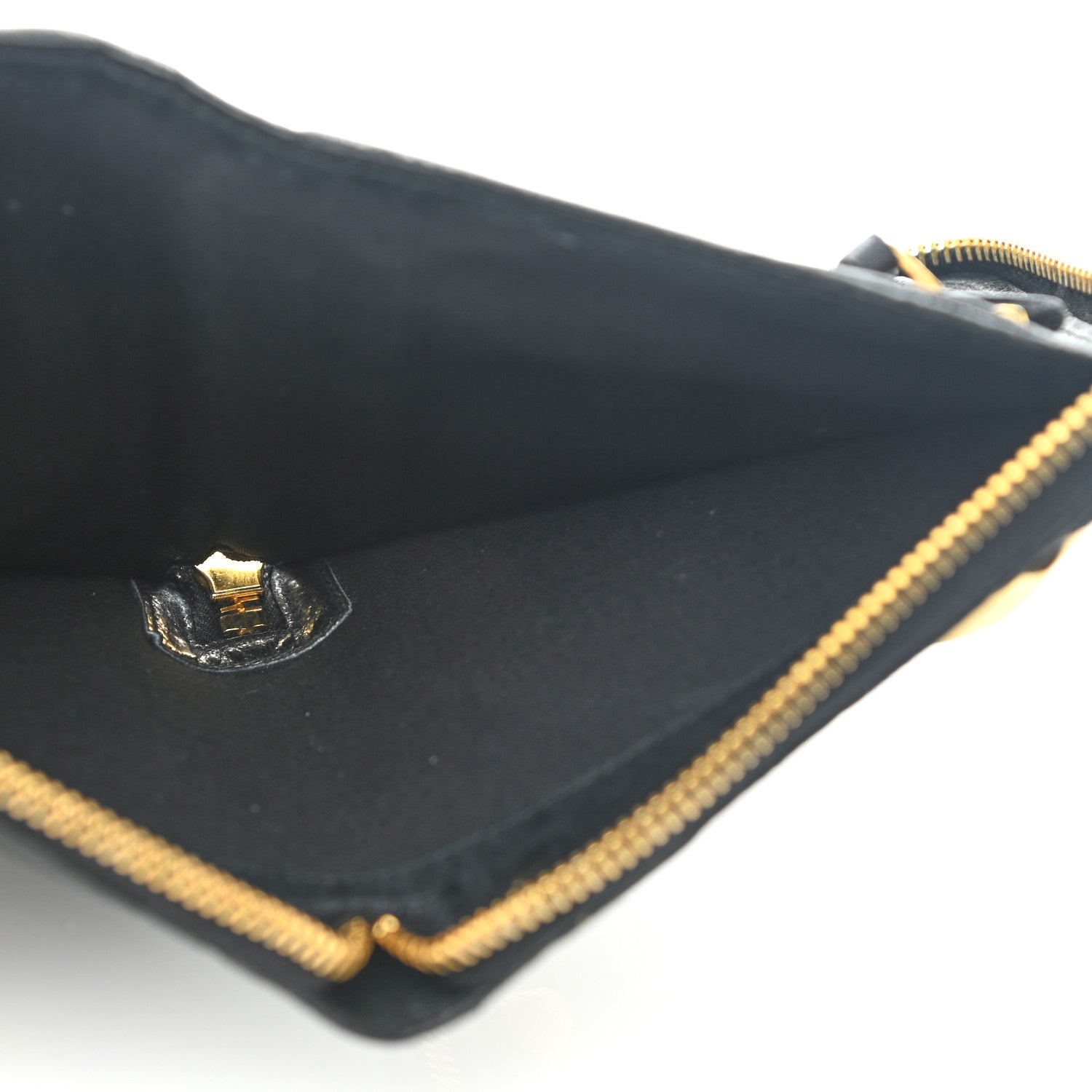 Balenciaga Agneau Giant 12 Gold Hardware Mini Zip Around Wallet Black 6 of 8