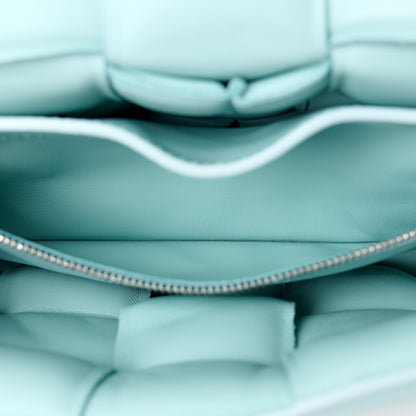 Bottega Veneta Lambskin Maxi Intreccio Padded Chain Cassette Crossbody Bag Spearmint 6 of 13