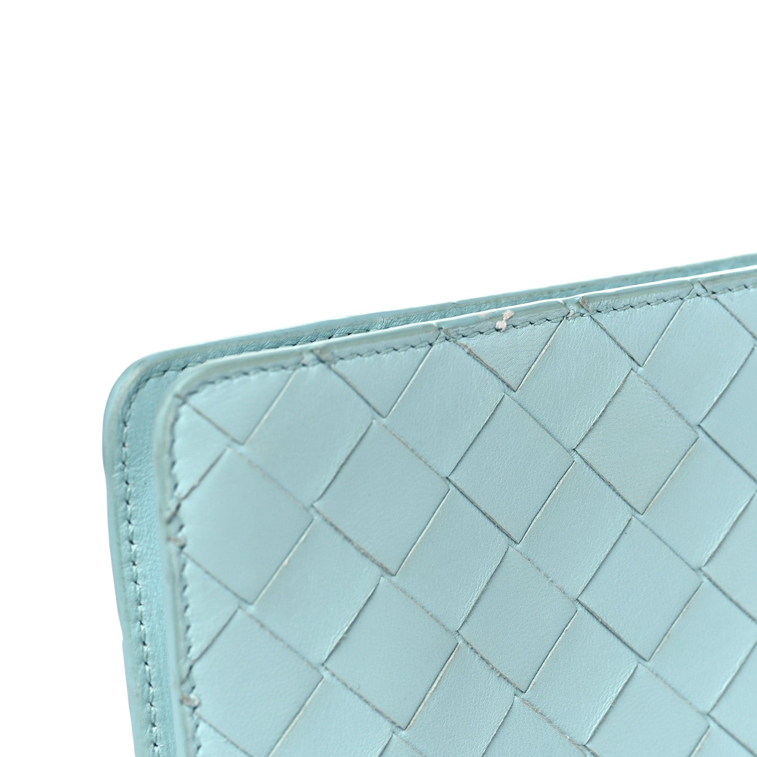 Bottega Veneta Nappa Intrecciato Small BV Rim Clutch Light Blue 7 of 7