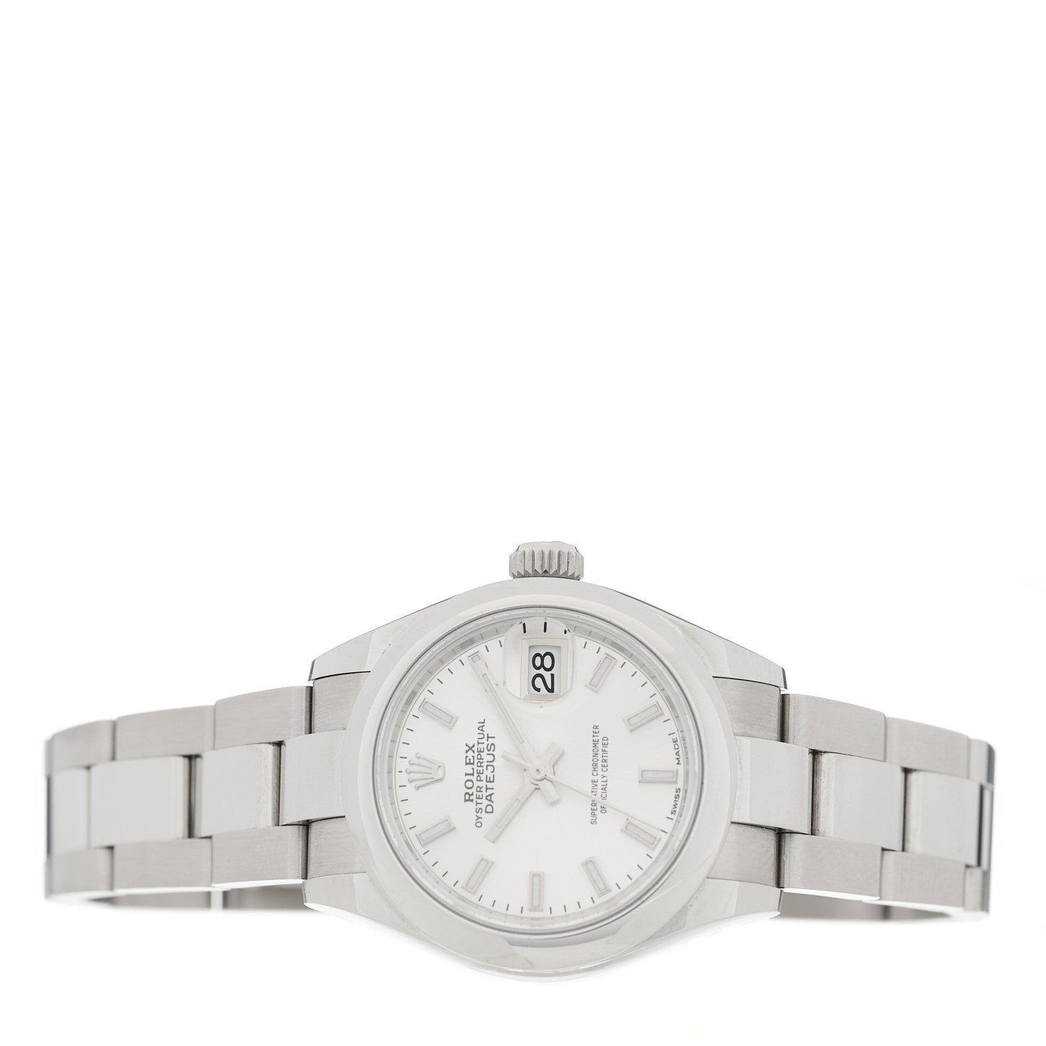 Rolex Stainless Steel 28mm Oyster Perpetual Datejust Watch Silver 279160 2 of 5