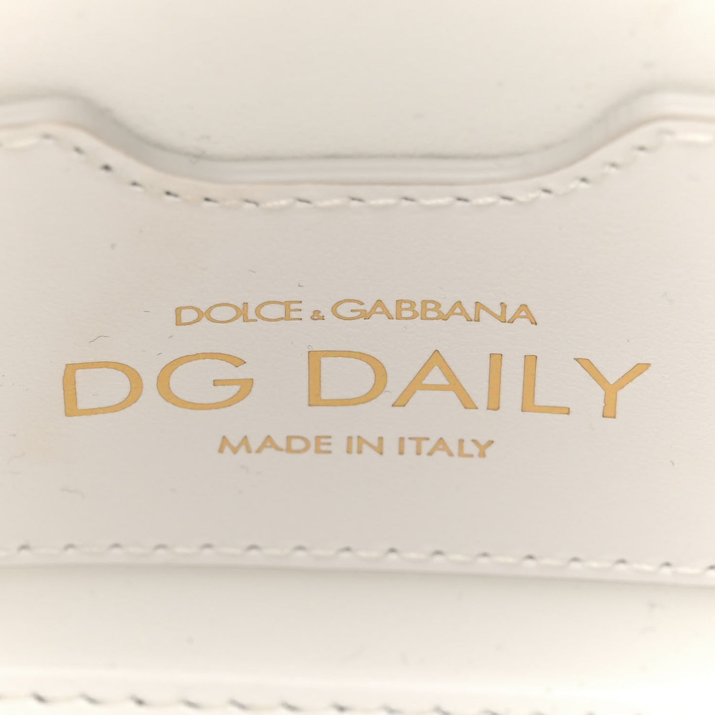 Vitello Mini DG Logo Shoppting Tote Optic White