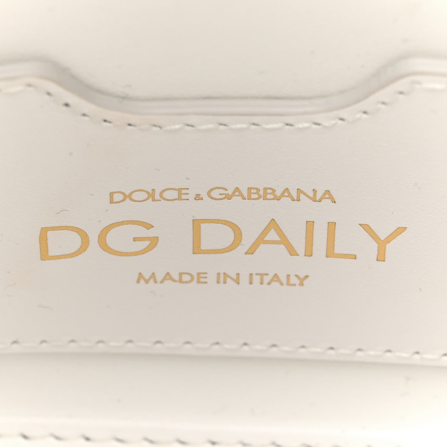 Dolce & Gabbana Vitello Mini DG Logo Shoppting Tote Optic White 6 of 13
