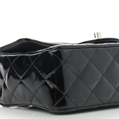 Chanel Patent Calfskin Quilted Mini Rectangular Flap Black 9 of 11