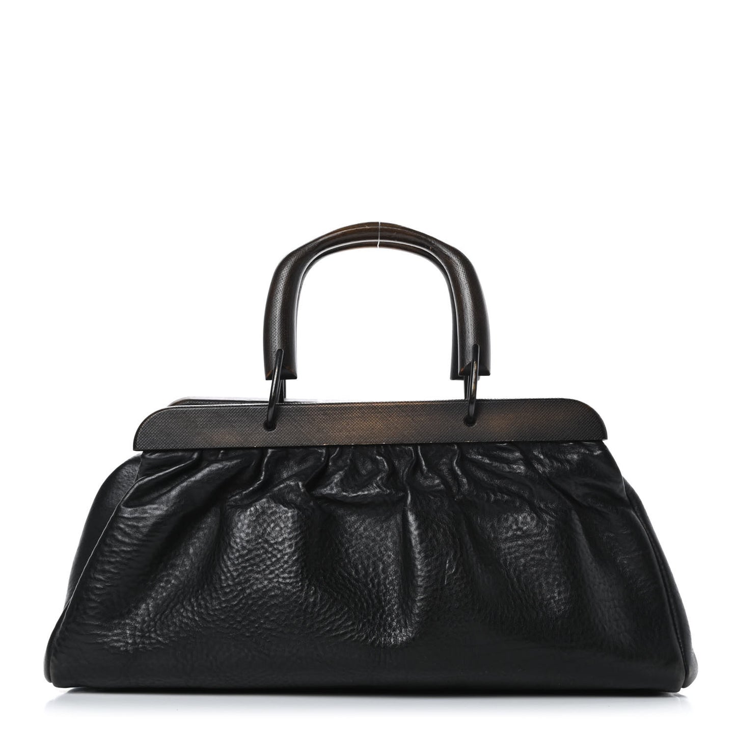 Buffalo Wood Handle Doctor Bag Black
