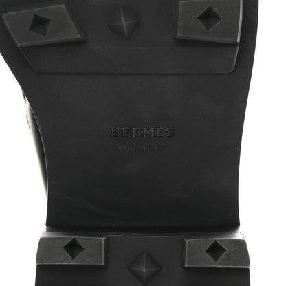 Hermes Glossed Calfskin Funk Ankle Boots 36.5 Black 6 of 9