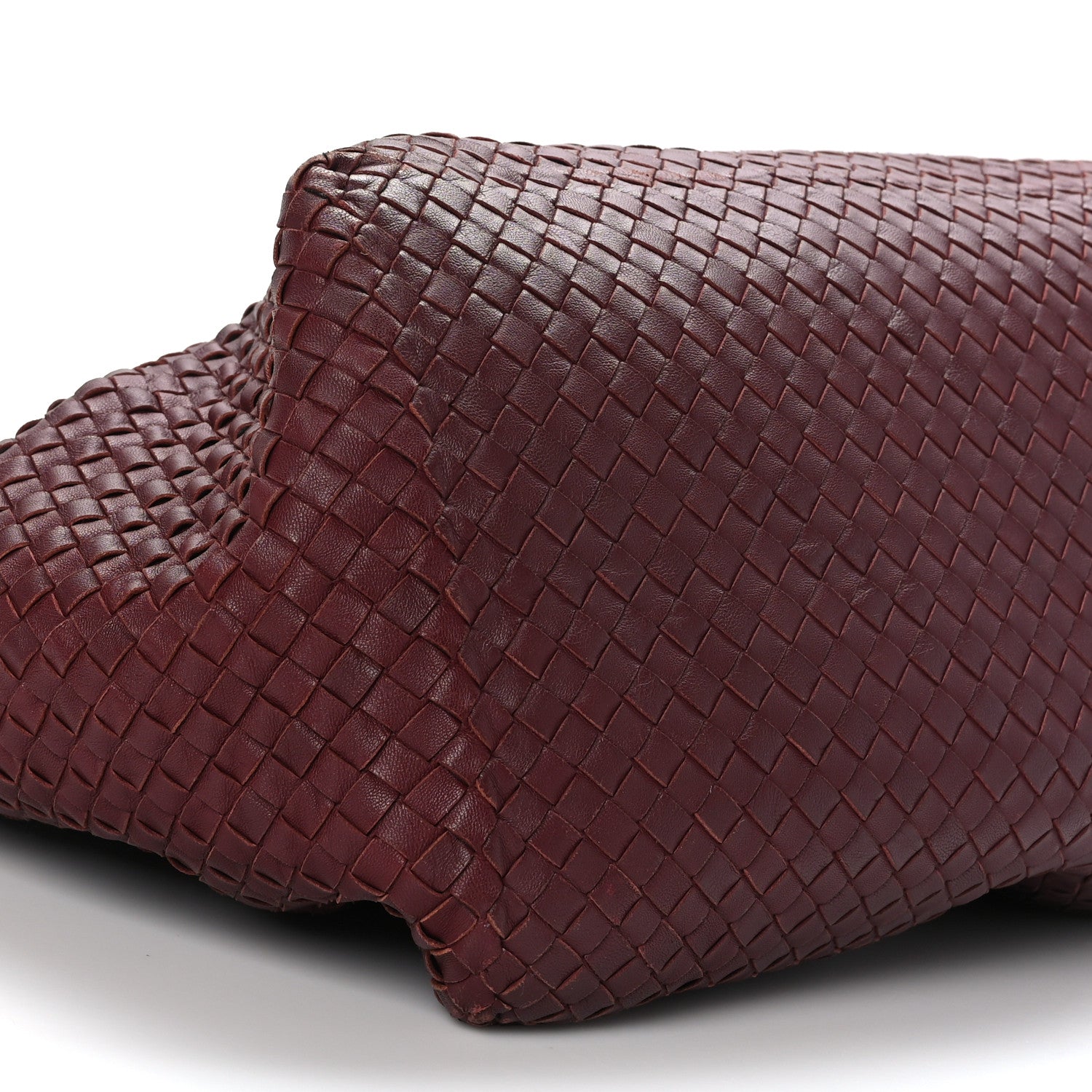 Bottega Veneta Nappa Intrecciato Large Seamless Tote Burgundy 7 of 12