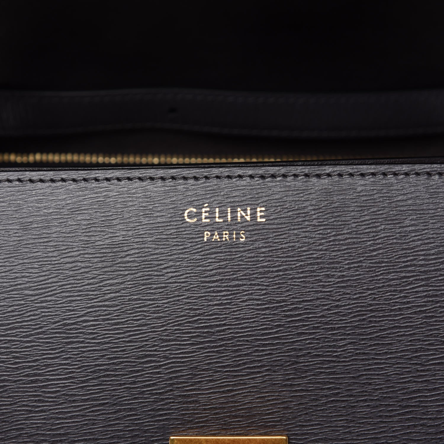 Celine Liege Calfskin Medium Classic Box Flap Bag Liquorice 8 of 11