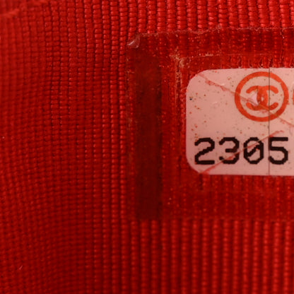 Chanel Lambskin Quilted Zip Card Holder Red 7 of 10