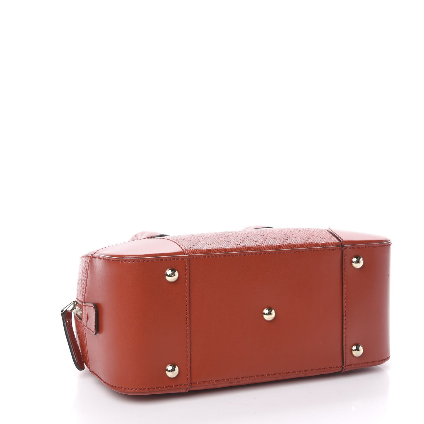 Calfskin Diamante Small Top Handle Bag Red