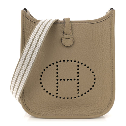 Hermes Taurillon Clemence Evelyne Sangle Cordage TPM Beige Marfa 1 of 11
