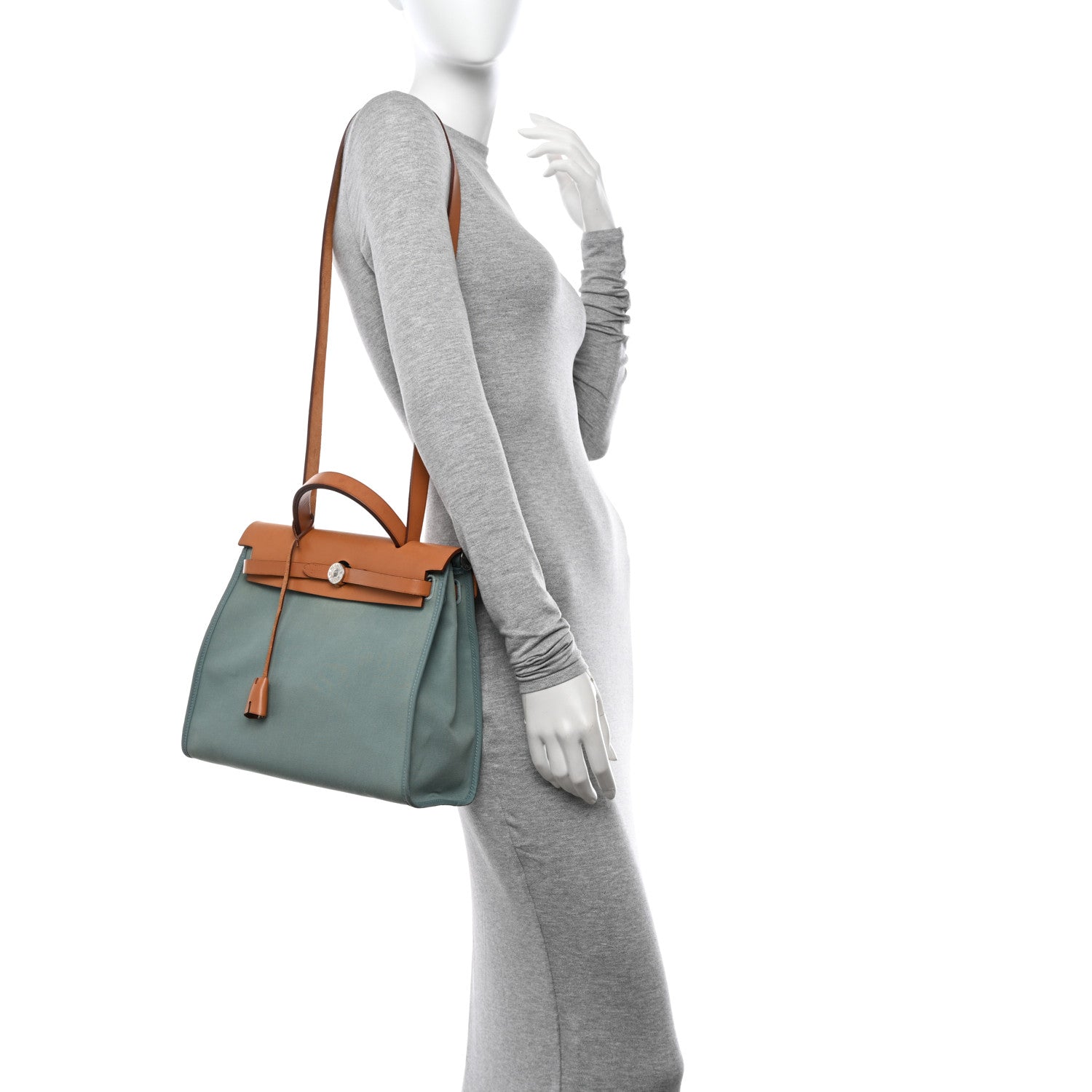 Hermes Vache Hunter Toile Herbag Zip 31 PM 2 of 14