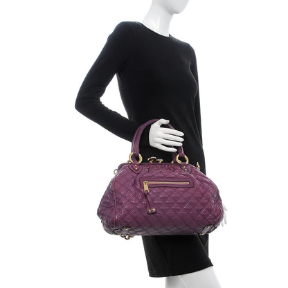 Marc Jacobs Calfskin Quilted Stam Purple 3 of 23