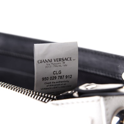 Versace Goatskin Large Stardvst Shoulder Bag White Black 8 of 15