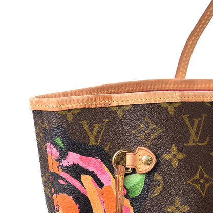 Louis Vuitton Monogram Roses Neverfull MM 10 of 11