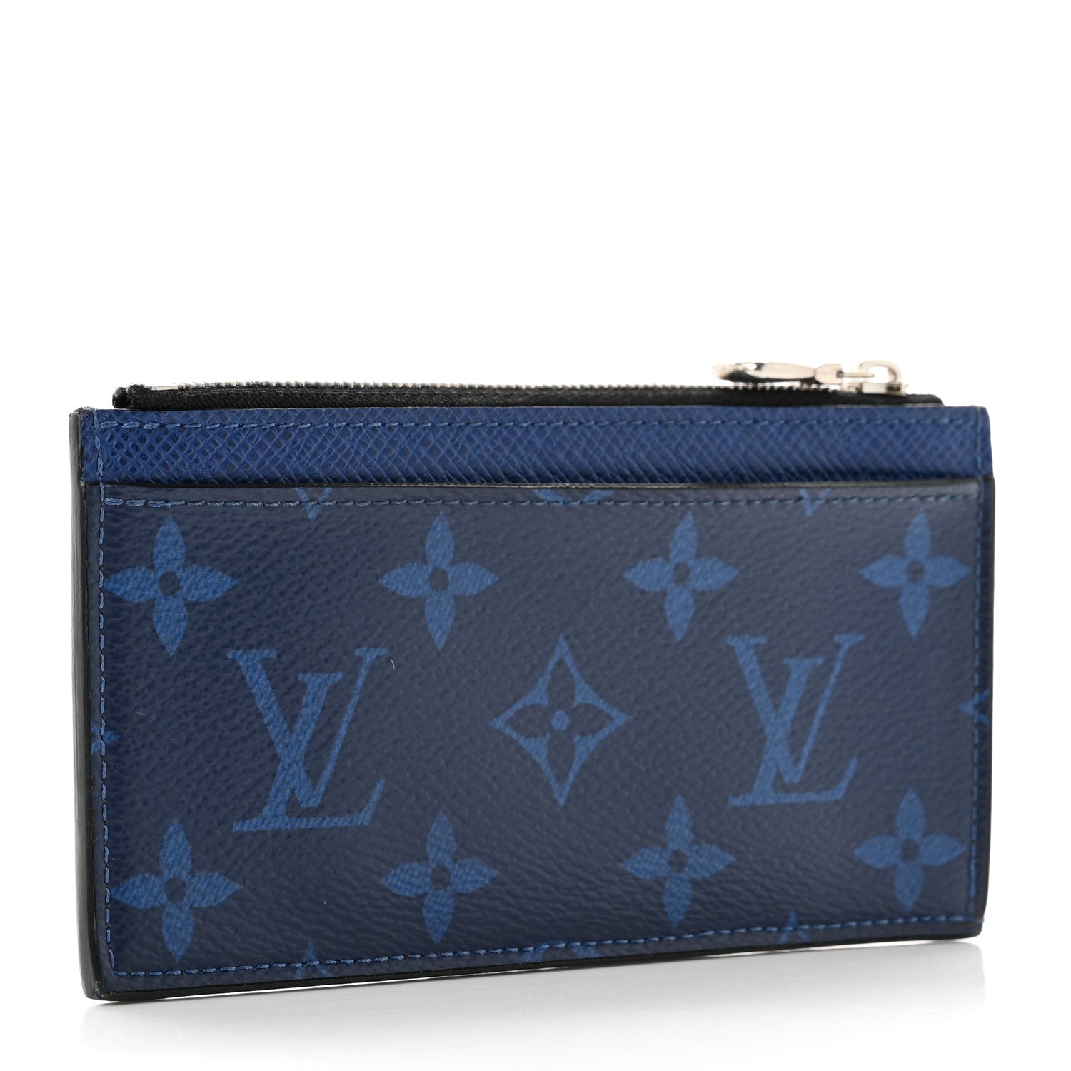 Louis Vuitton Monogram Taiga Coin Card Holder Cobalt 3 of 8