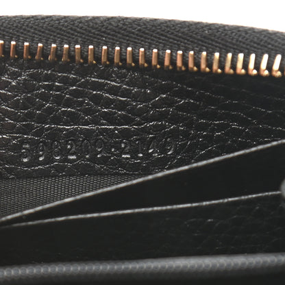 Gucci Pebbled Calfskin Small Soho Zip Around Wallet Black 7 of 7