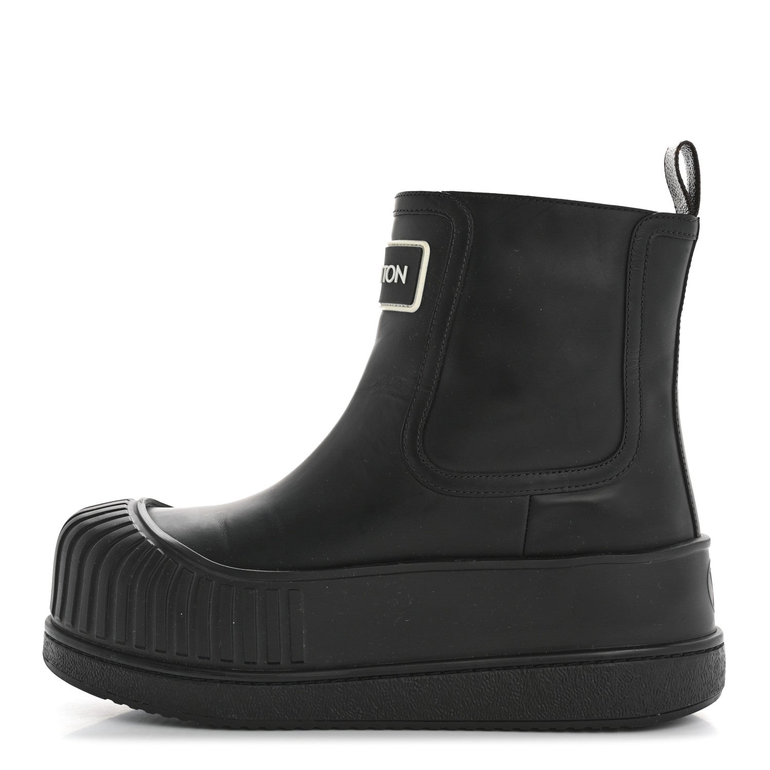 Louis Vuitton Calfskin Polar Flat Ankle Boots 38 Black 1 of 9