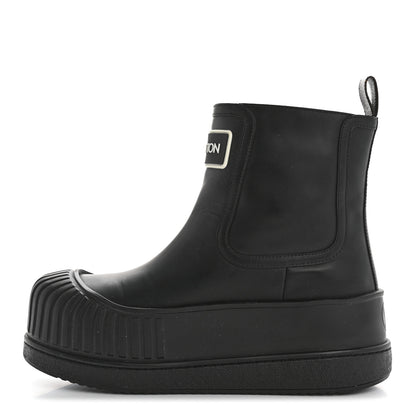 Louis Vuitton Calfskin Polar Flat Ankle Boots 38 Black 1 of 9