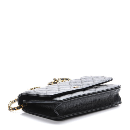 Chanel Caviar Quilted Wallet On Chain WOC Black 4 of 9