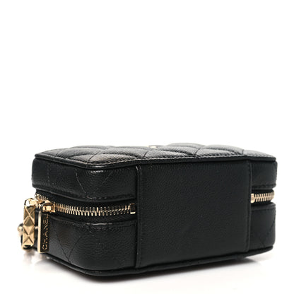 Chanel Caviar Quilted Small Top Handle Vanity Case Black 5 of 11