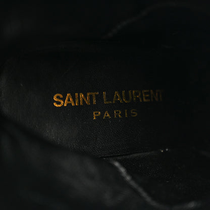 Saint Laurent Calfskin Suede Tanger Tassel Boot 36.5 Black 8 of 14